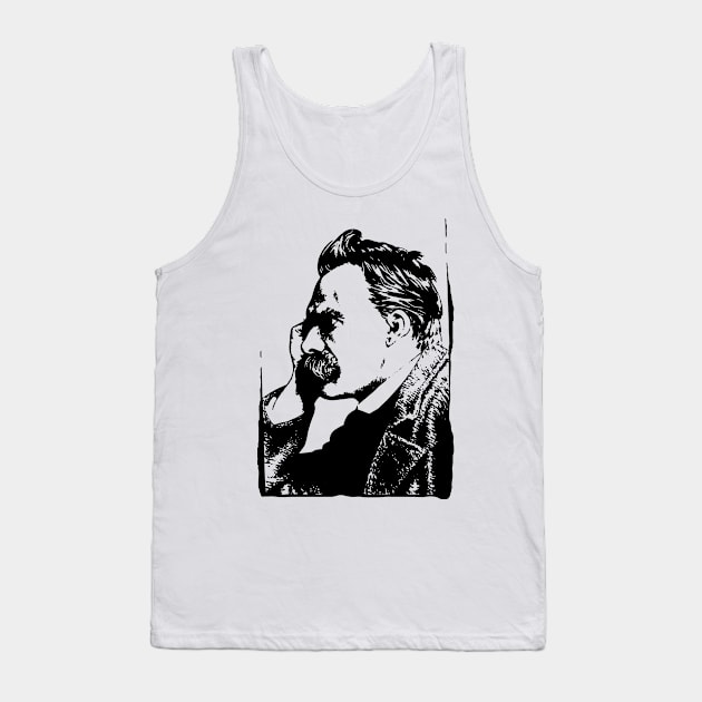 Friedrich Nietzsche Tank Top by HortusMornsEst